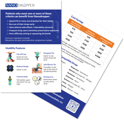 Nanodropper Adaptor Bulk - Size 15